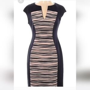 Connected Apparel Blue and pink dress size 8 NWT